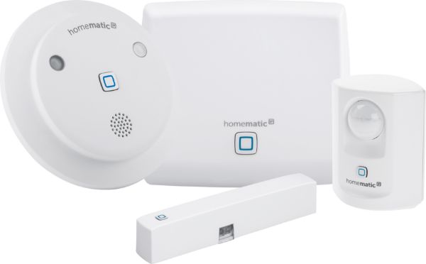 Bild von Homematic IP Starter Set Alarm mit Access Point, Alarmsirene, Fenster-/Türkontakt, Bewegungsmelder